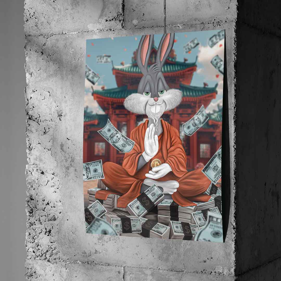 Peace Bunny Poster