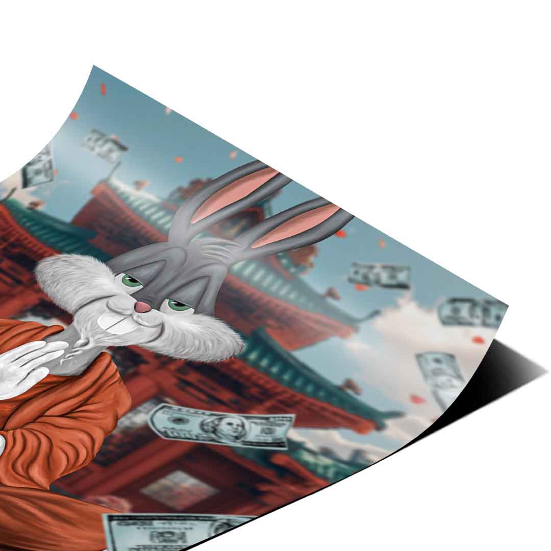 Peace Bunny Poster