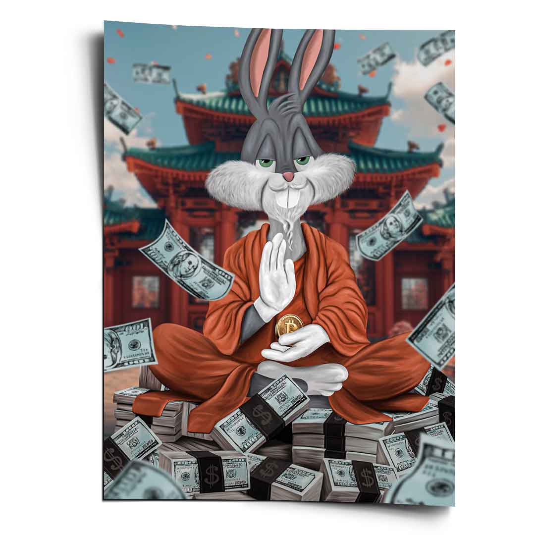Peace Bunny Poster