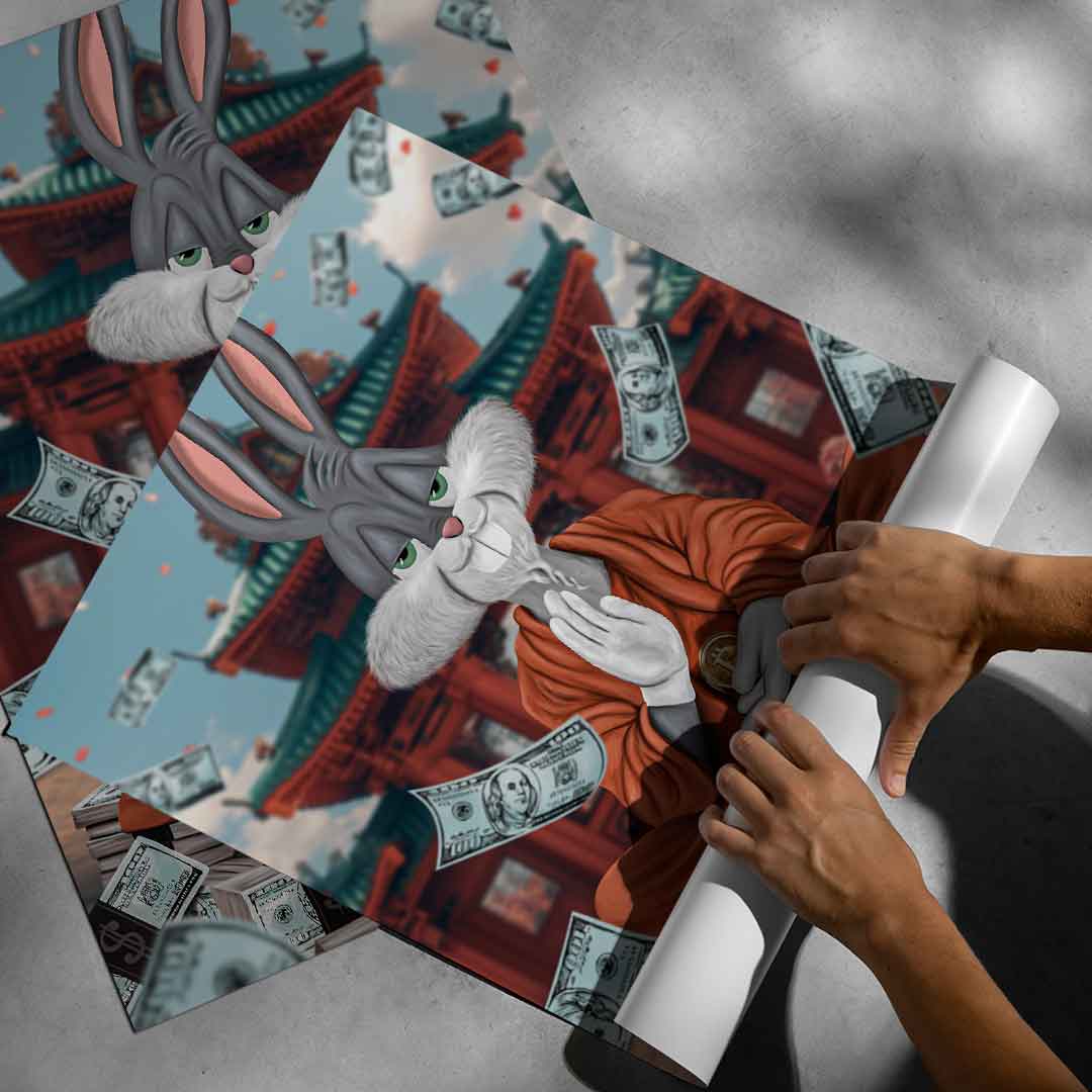 Peace Bunny Poster