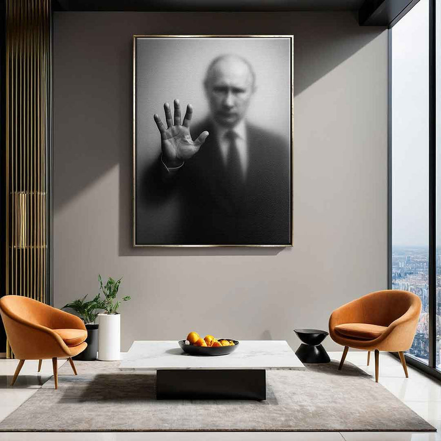 Putin's silhouette