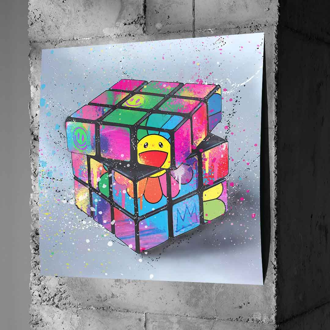 Rubiks Flower - Poster