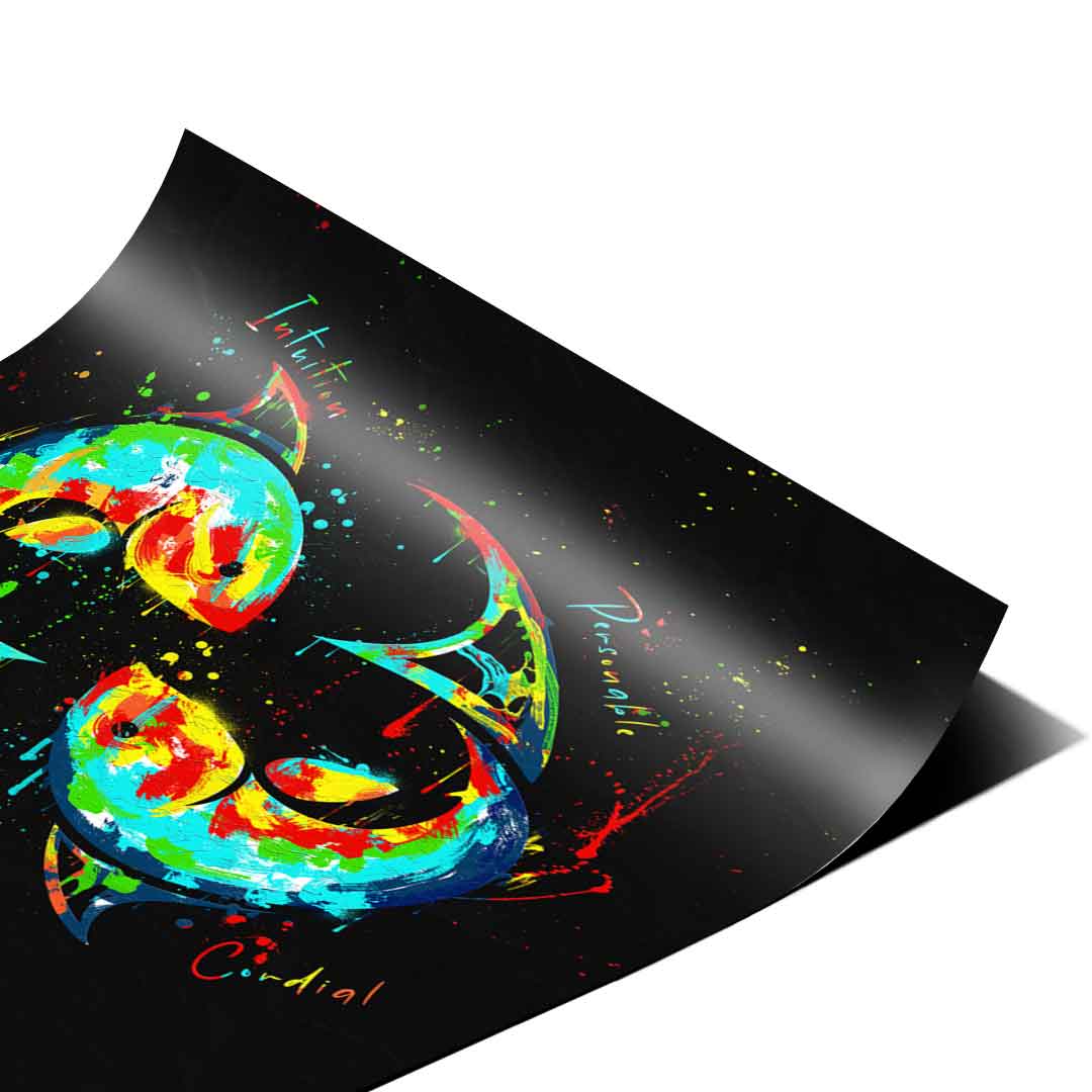 Pisces Zodiac Sign - Poster