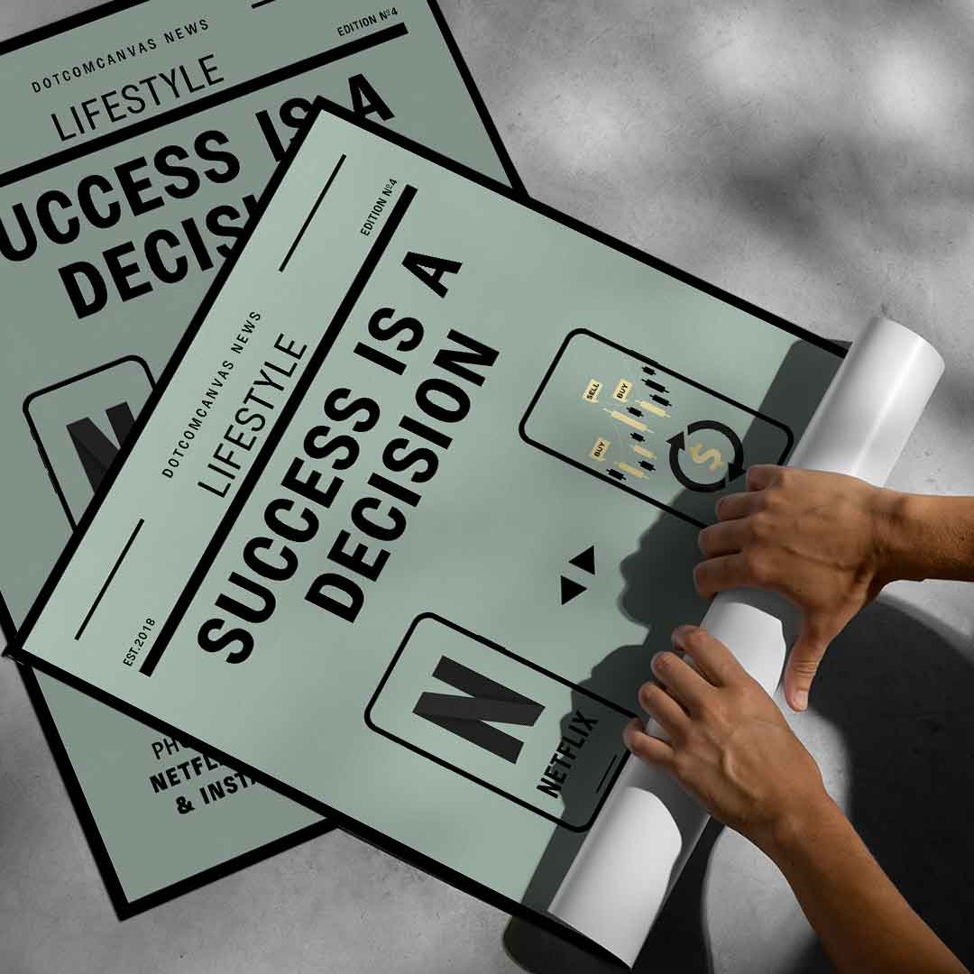 SUKCES TO DECYZJA - Plakat
