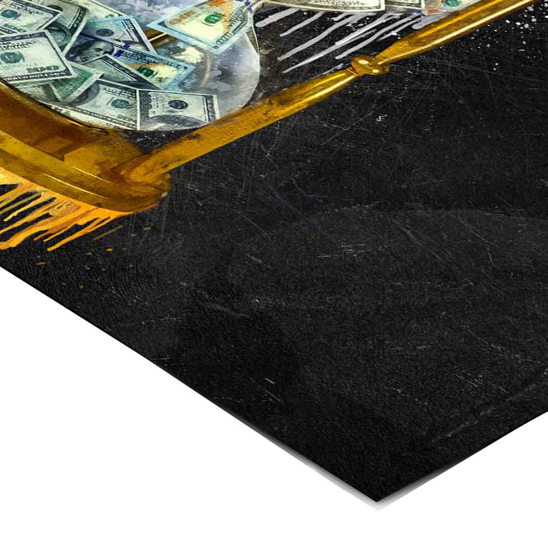 Klepsydra pieniędzy Black Edition – plakat