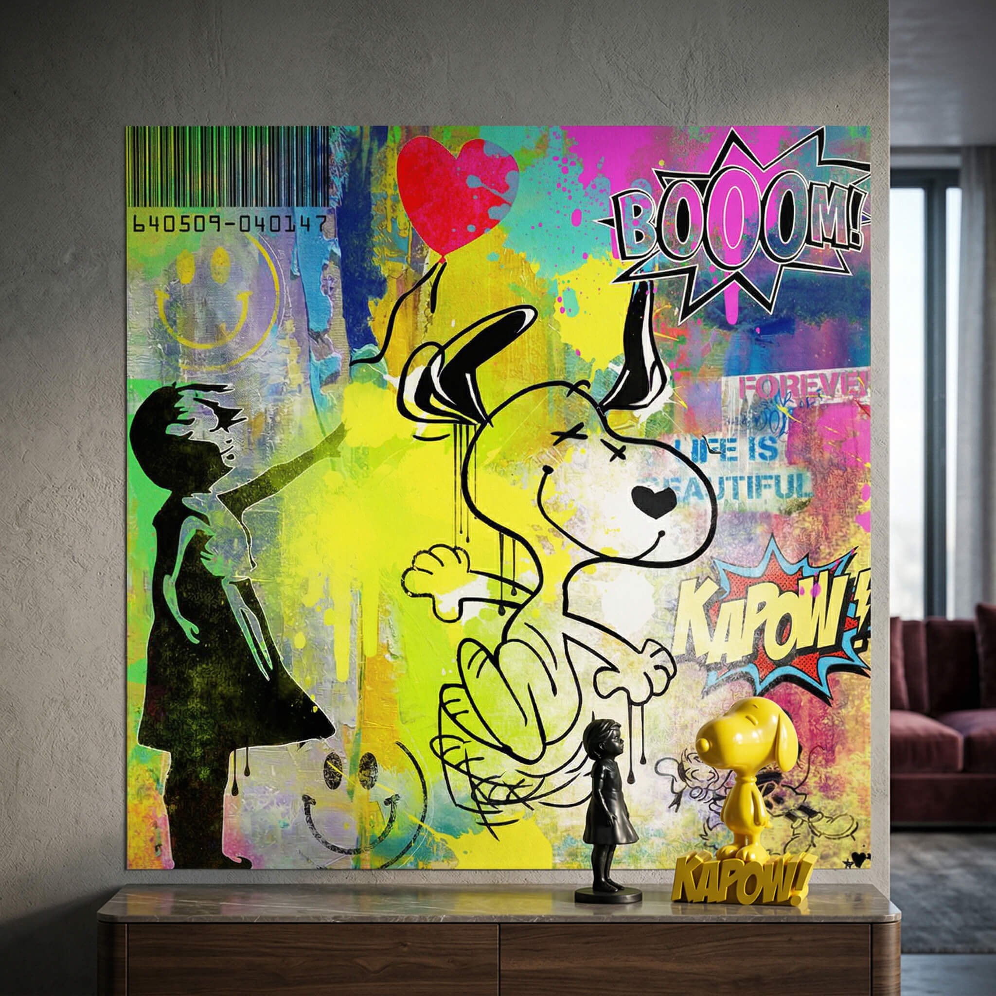 Snoopy meets Banksy - Poster