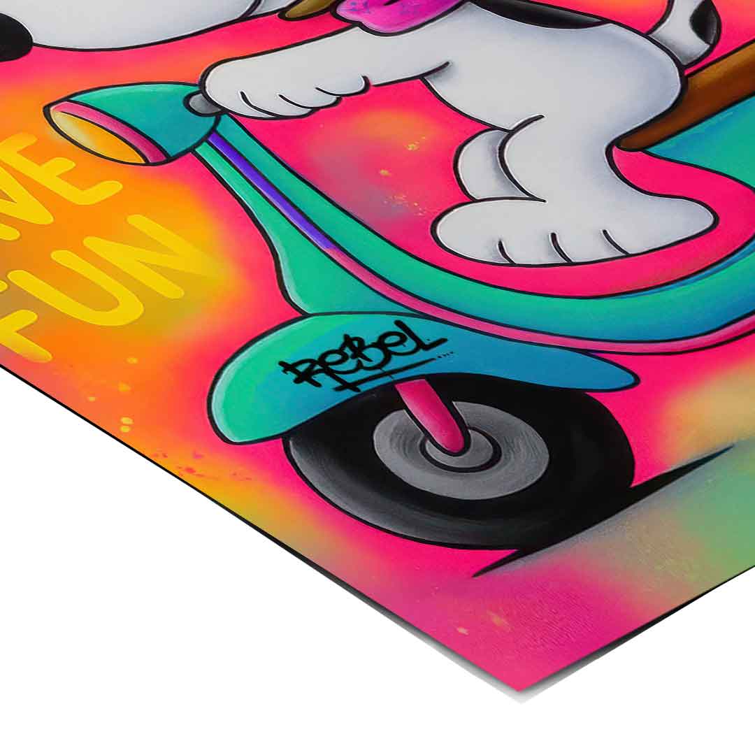 Snoopy Vespa - Poster