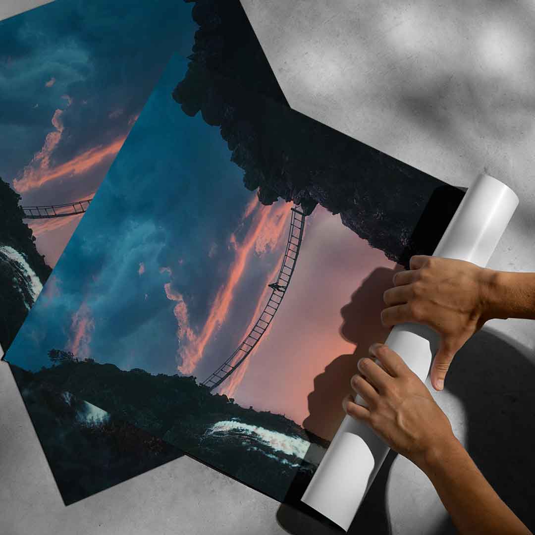 Sunset Gorge - Poster