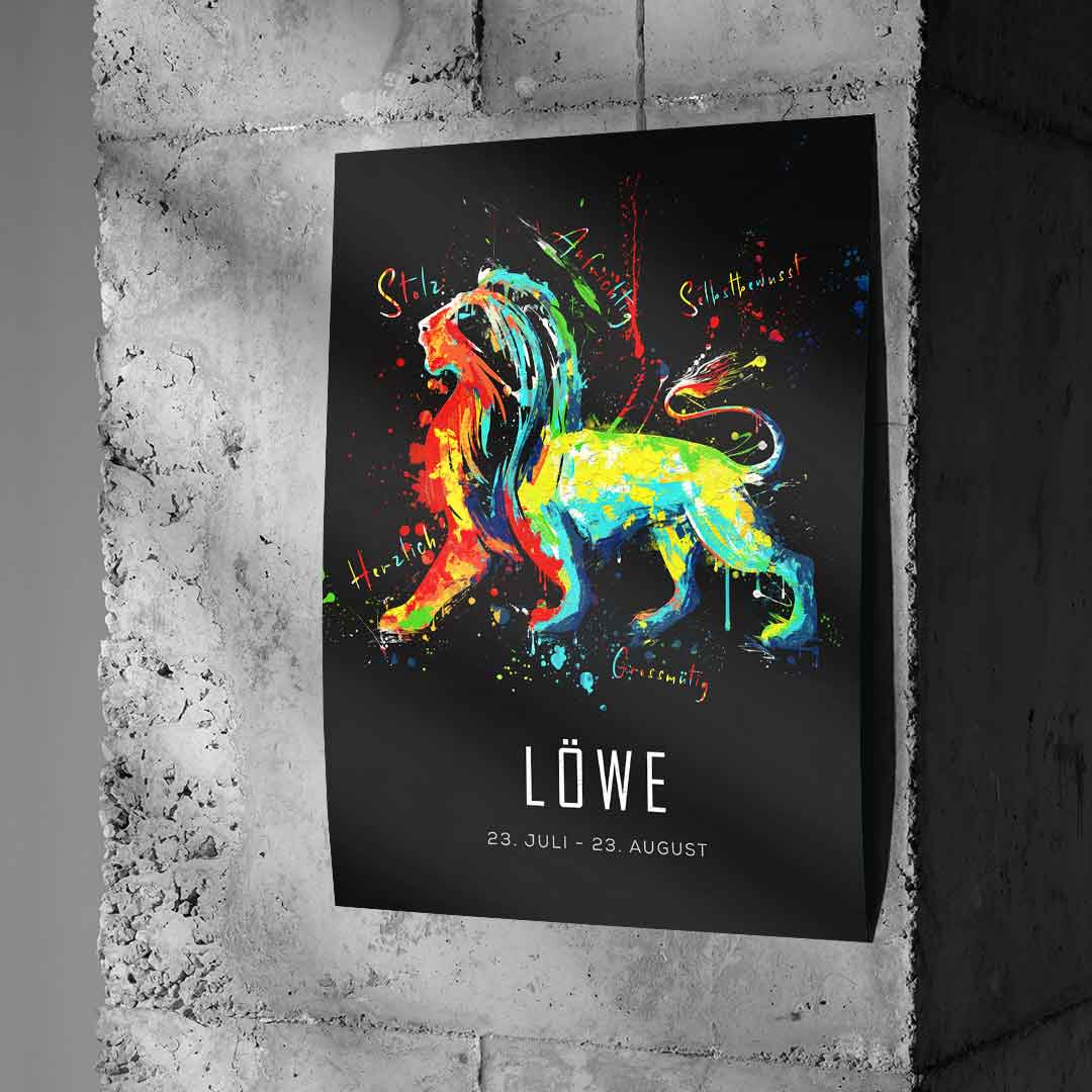 Leo Zodiac Sign - Poster