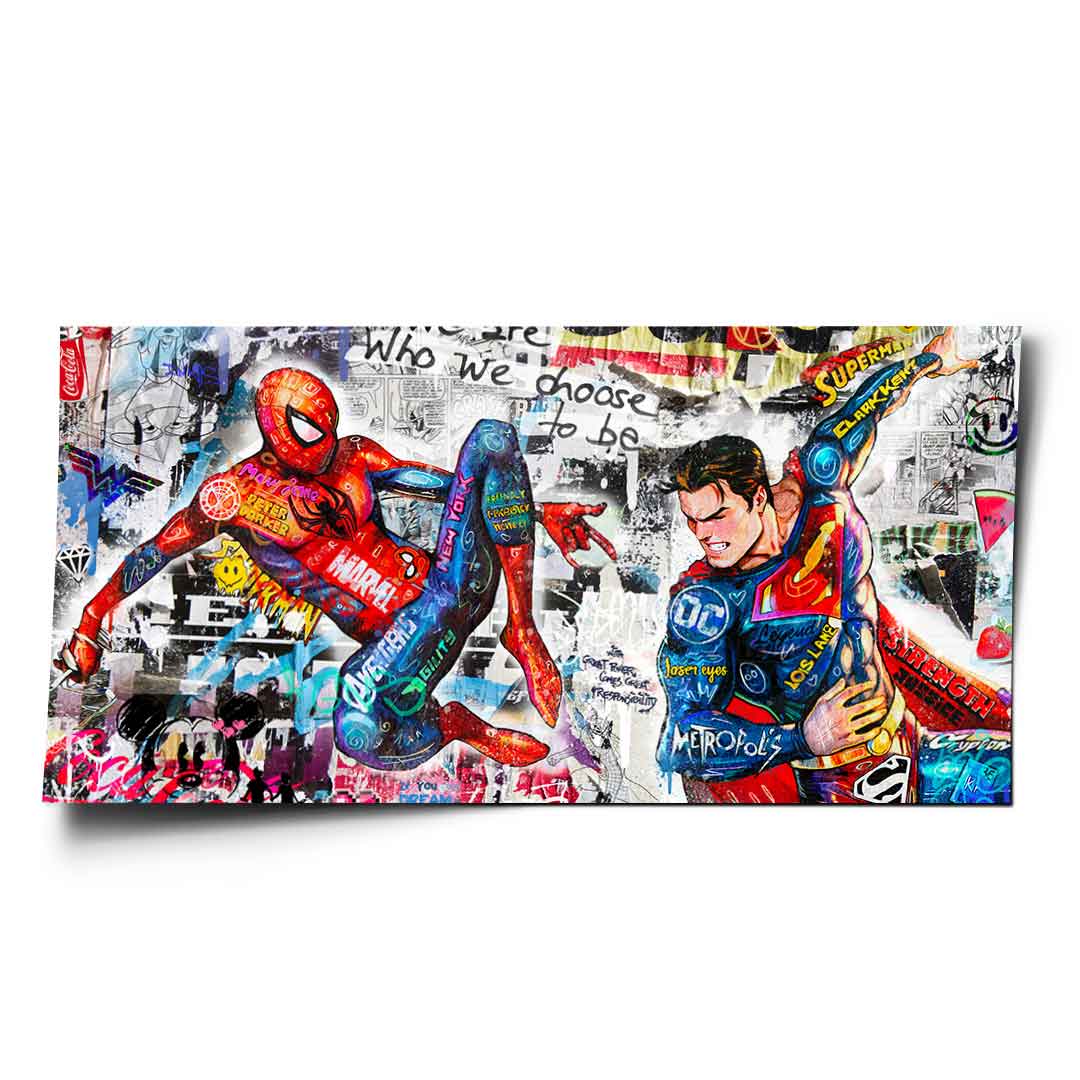 Superman meets Spiderman - Poster