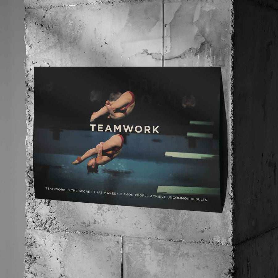 Teamwork #Diving - Poster