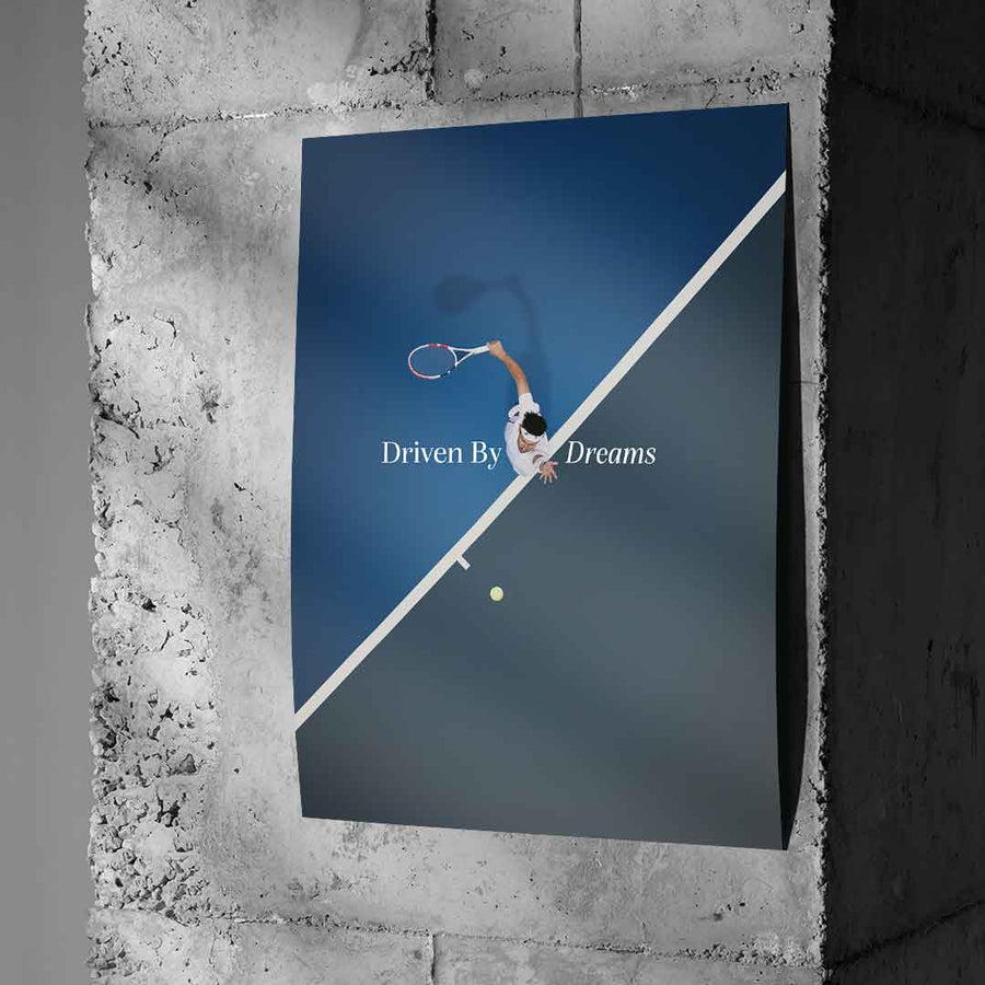 Prowadzeni marzeniami #Tenis – Plakat