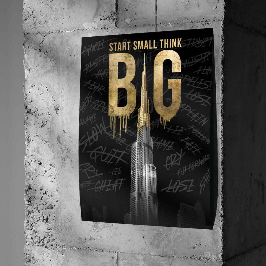 Myśl GLOBALNIE #Burj Khalifa - Plakat