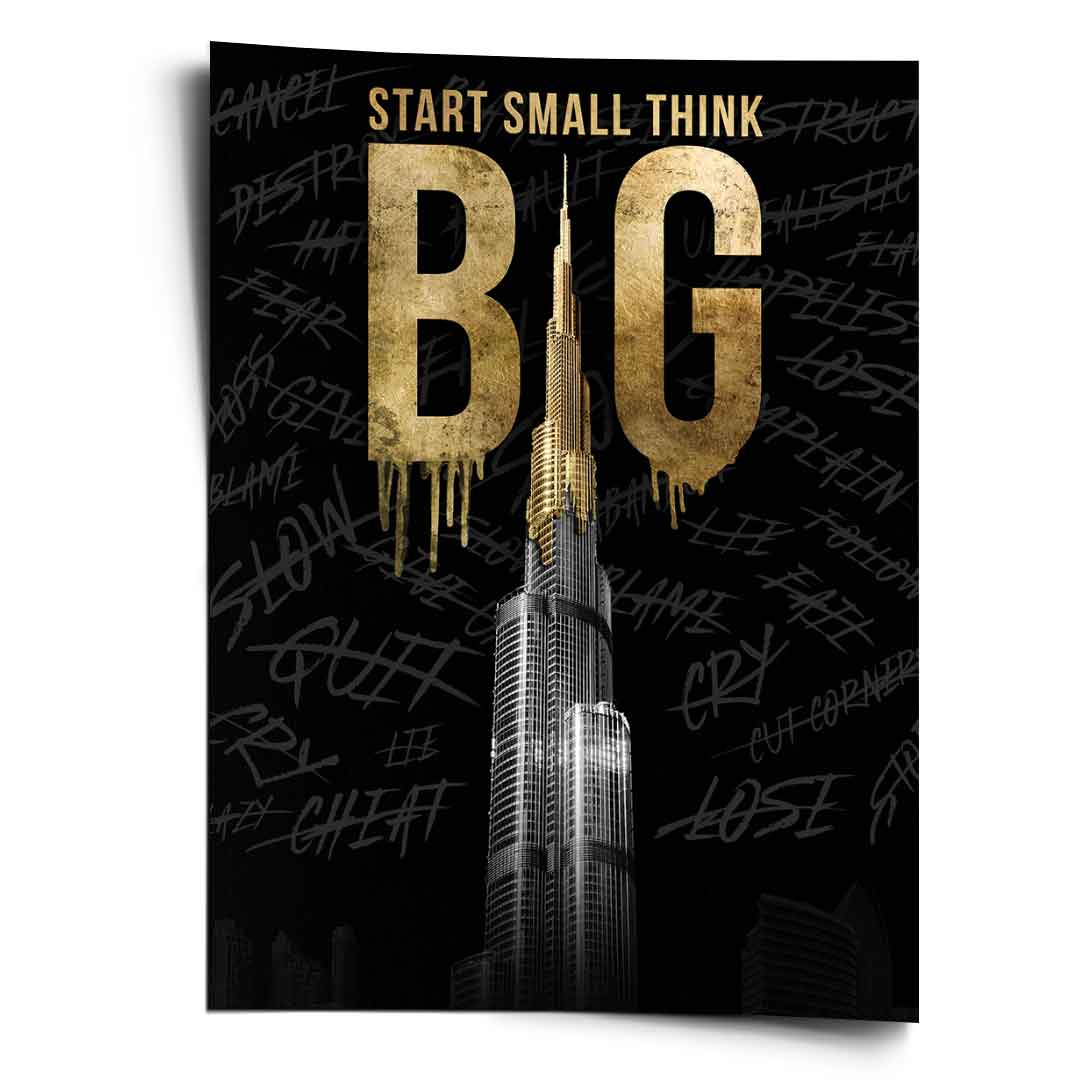 Myśl GLOBALNIE #Burj Khalifa - Plakat