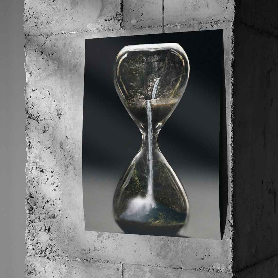 Tropical Hourglass Poster