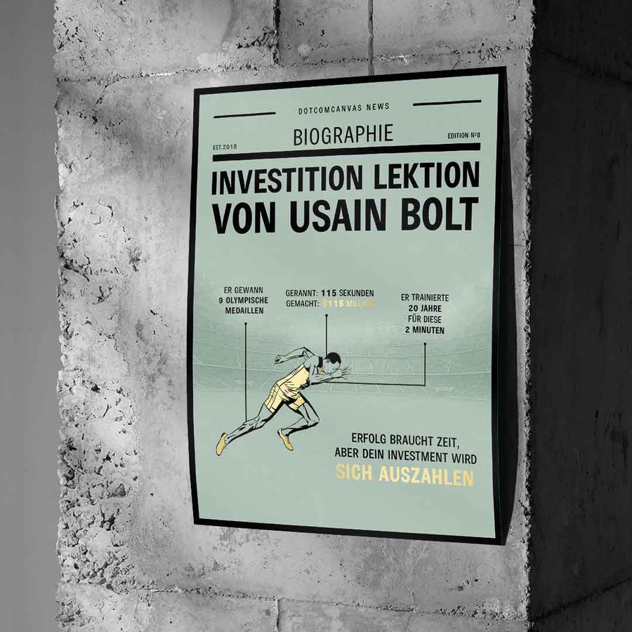 USAIN BOLD: LEKCJA INWESTOWANIA – plakat