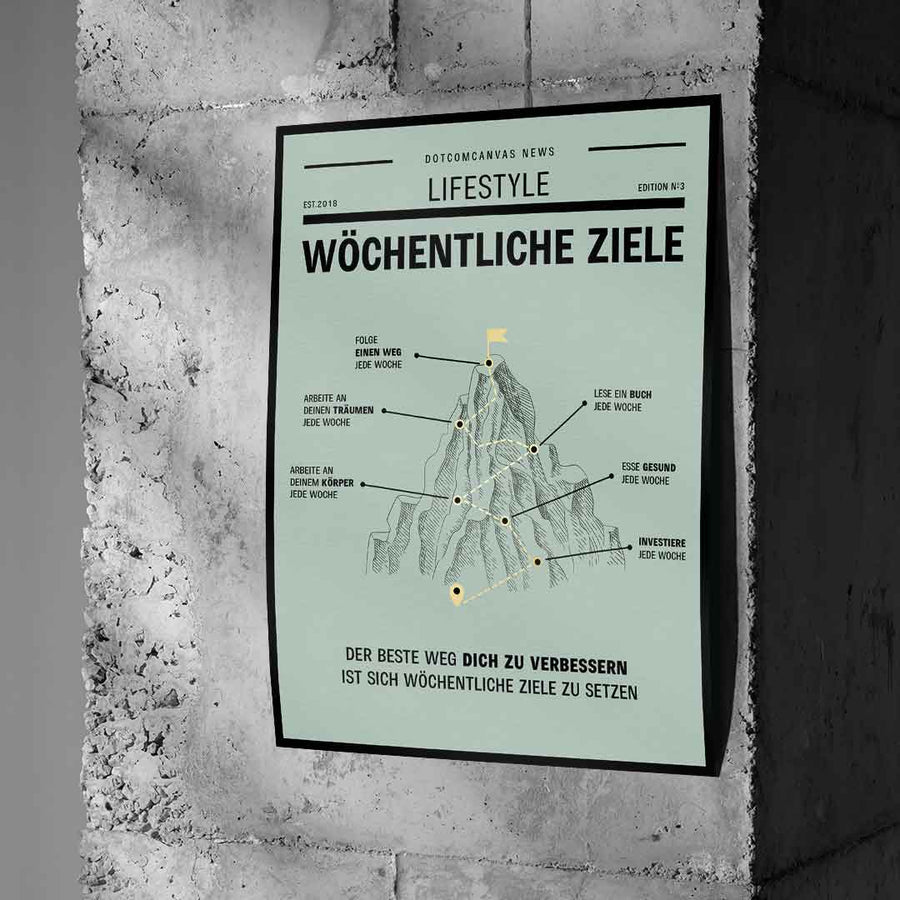 Tygodniowe cele - Plakat