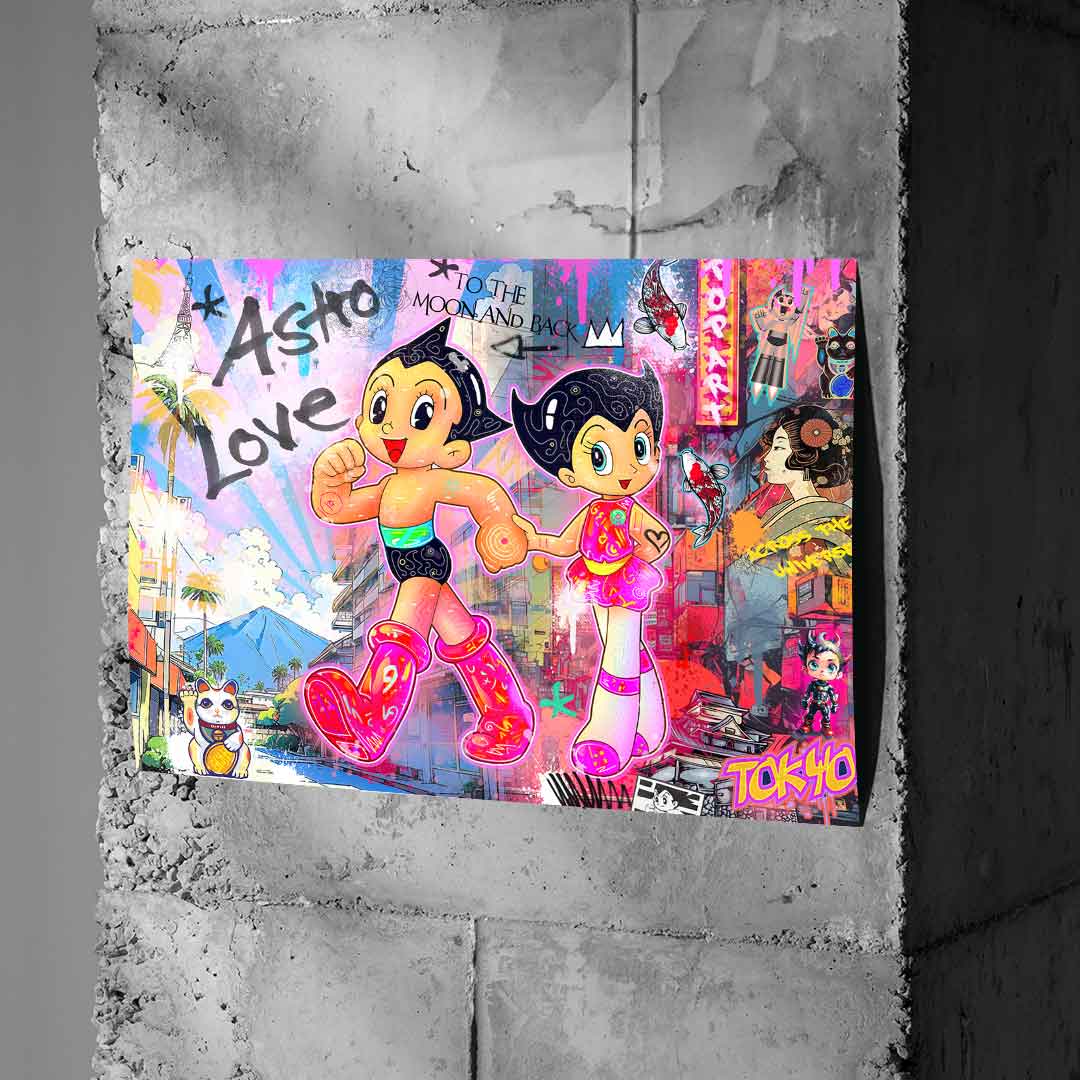 Astroboy Różowy - Plakat