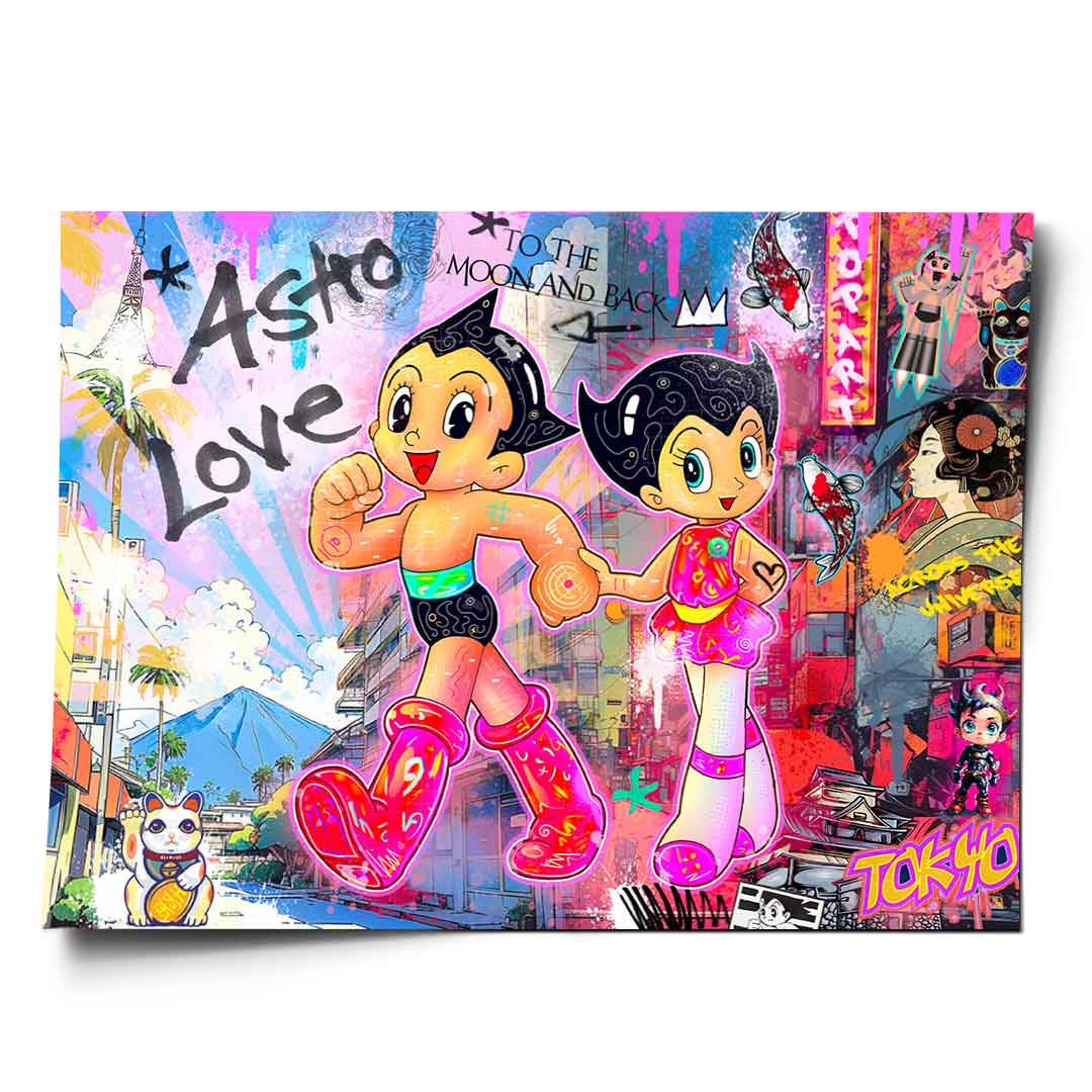 Astroboy Różowy - Plakat