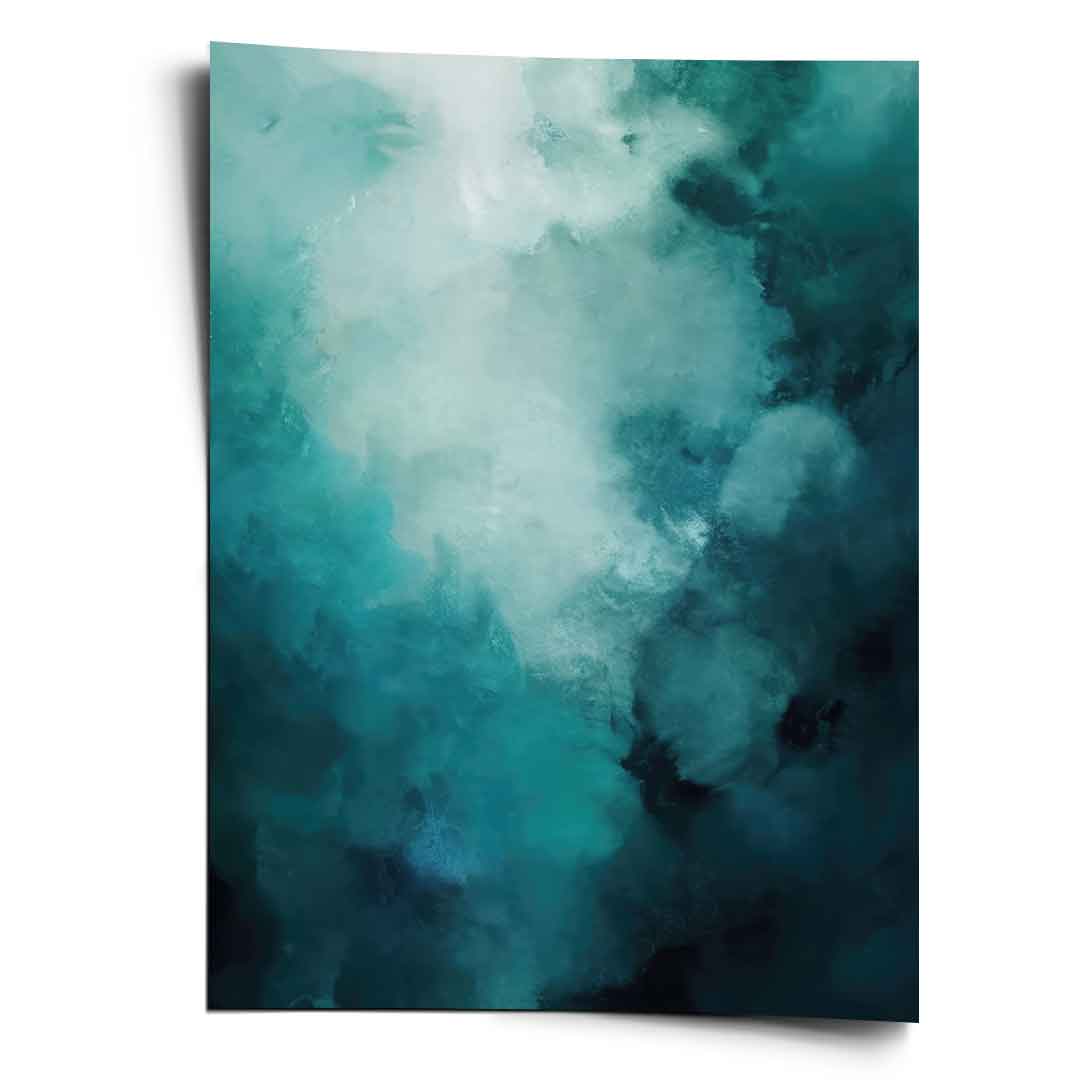 Misty Teal Abyss - Poster