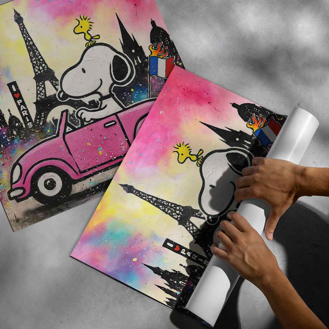 Snoopy Paris - Poster