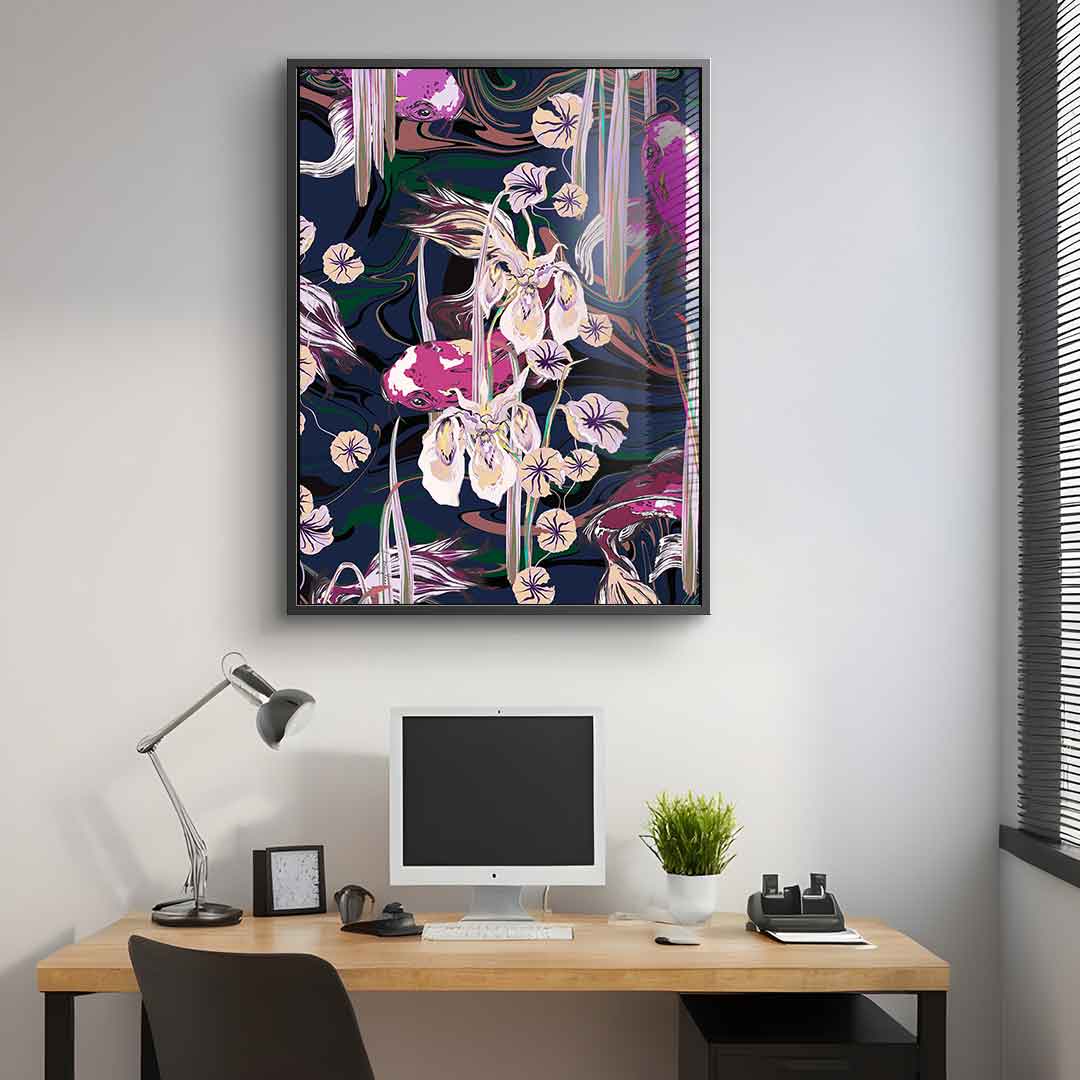 Koi Pond Purple - Akryl
