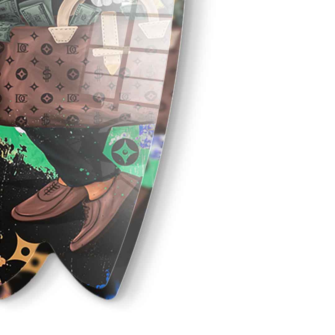 Surfboard $elfmade - Acrylic glass