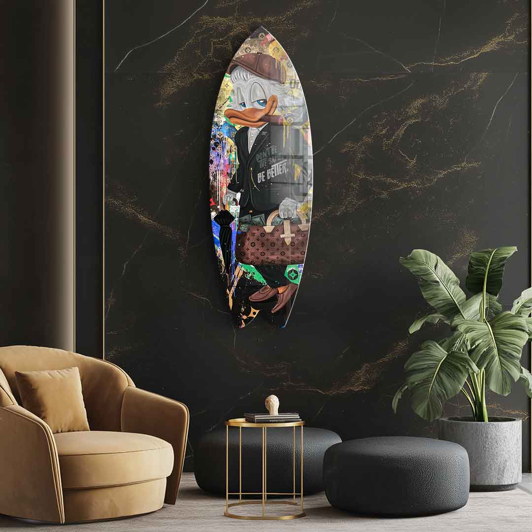 Surfboard $elfmade - Acrylic glass
