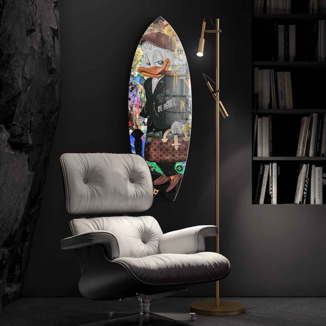 Surfboard $elfmade - Acrylic glass
