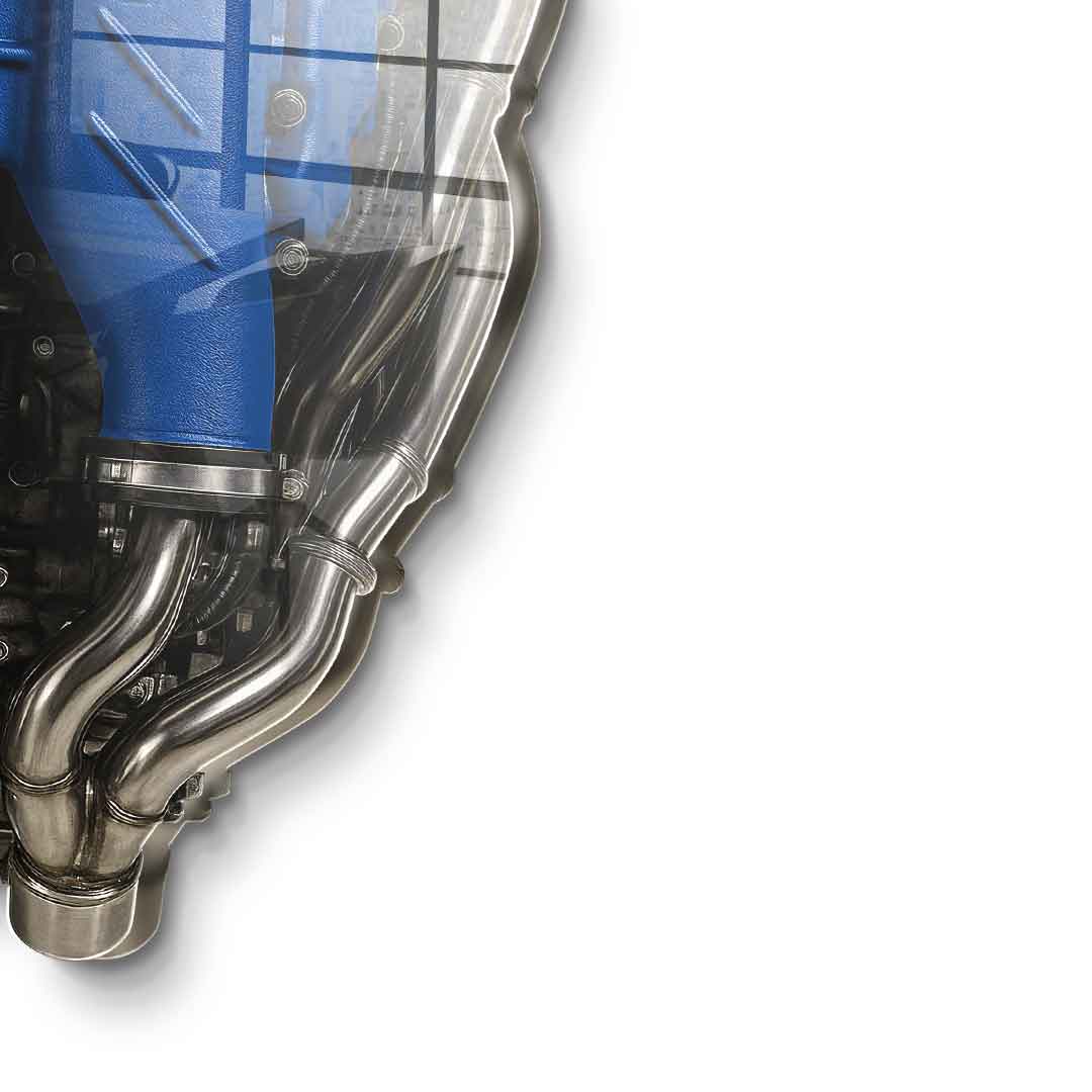 Wall sculpture Ford GT Engine - Acrylic glass