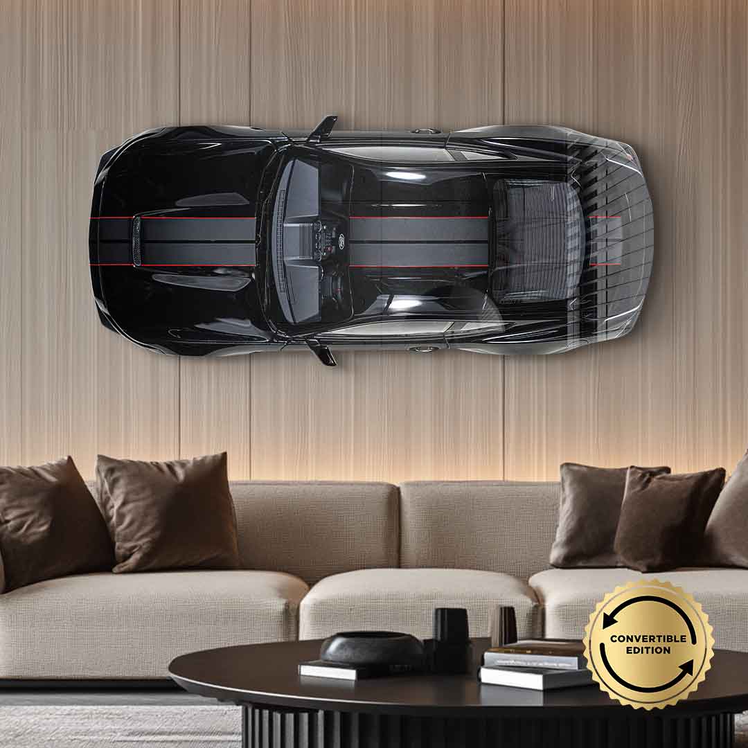 Ford Mustang wall sculpture - acrylic glass