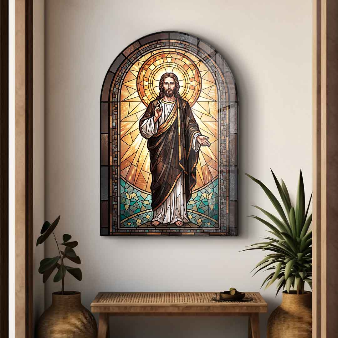 Wandskulptur Jesus Window - Acrylglas
