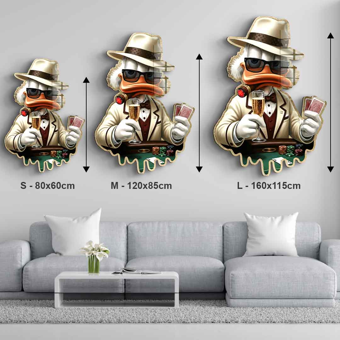 Wall sculpture Poker Night - Acrylic glass