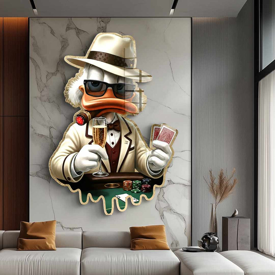 Wall sculpture Poker Night - Acrylic glass