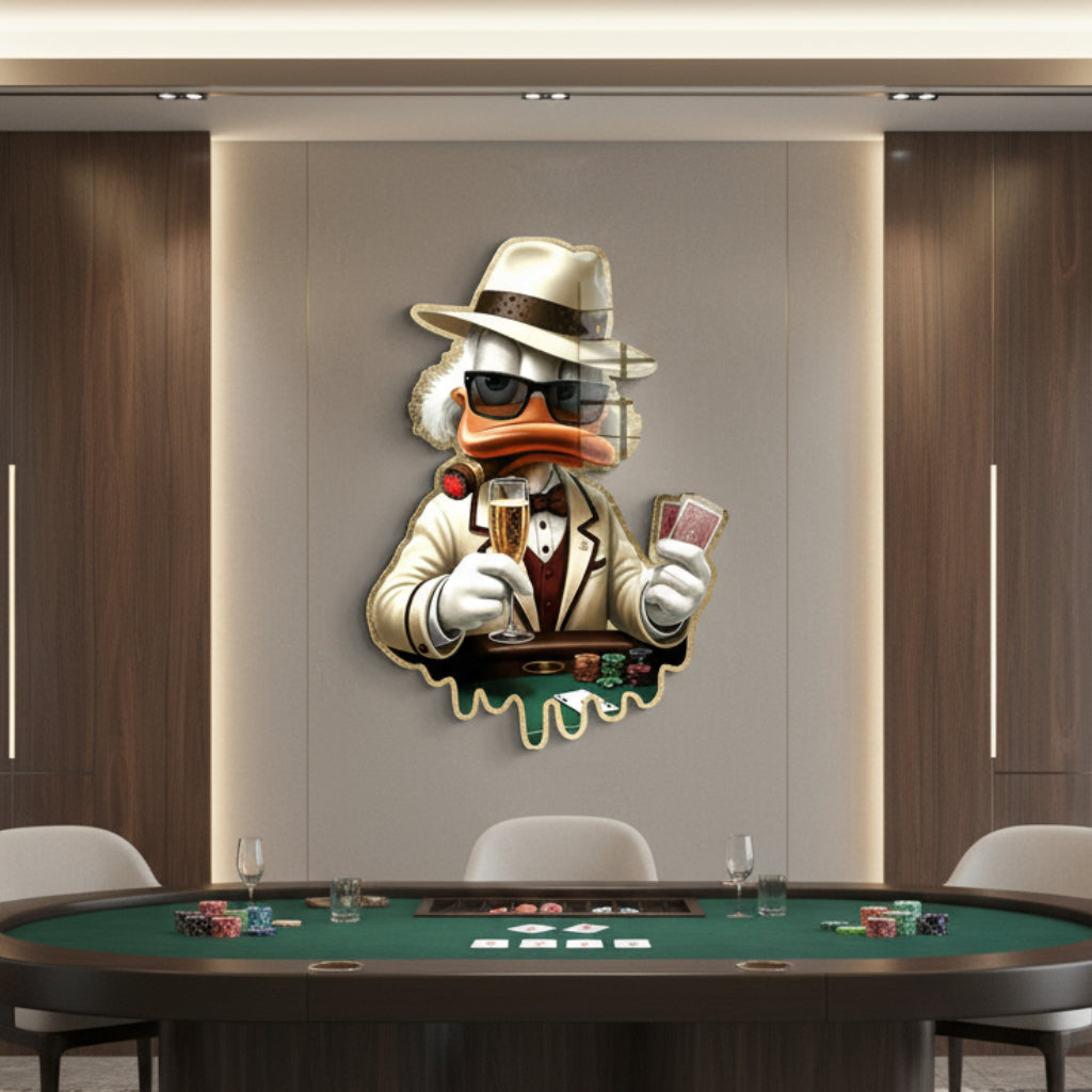 Wall sculpture Poker Night - Acrylic glass