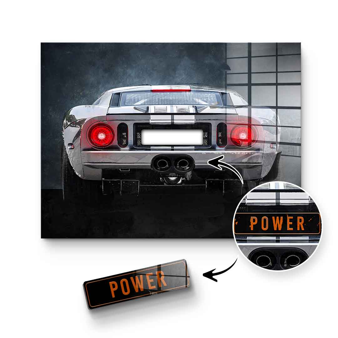 Ford GT Tył – szkło akrylowe
