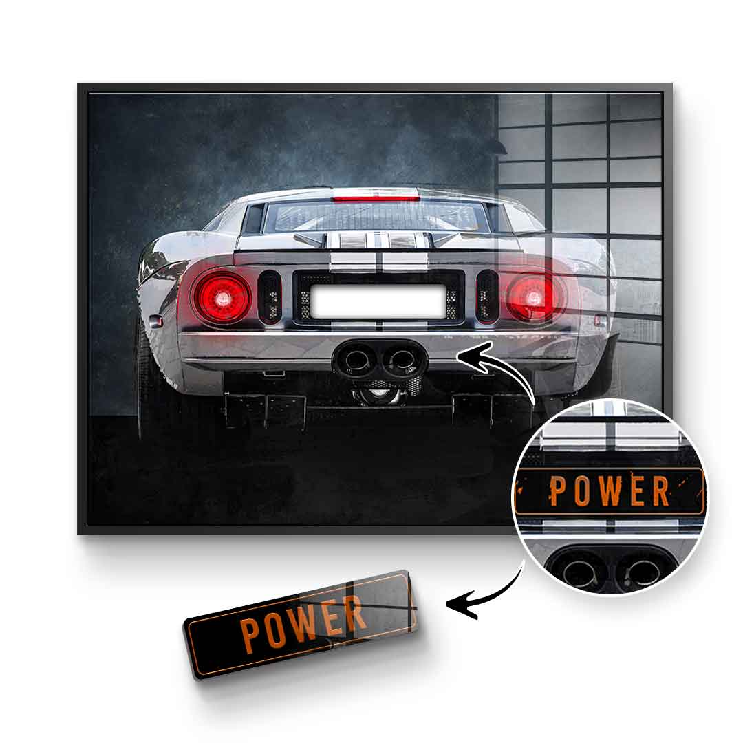 Ford GT Tył – szkło akrylowe