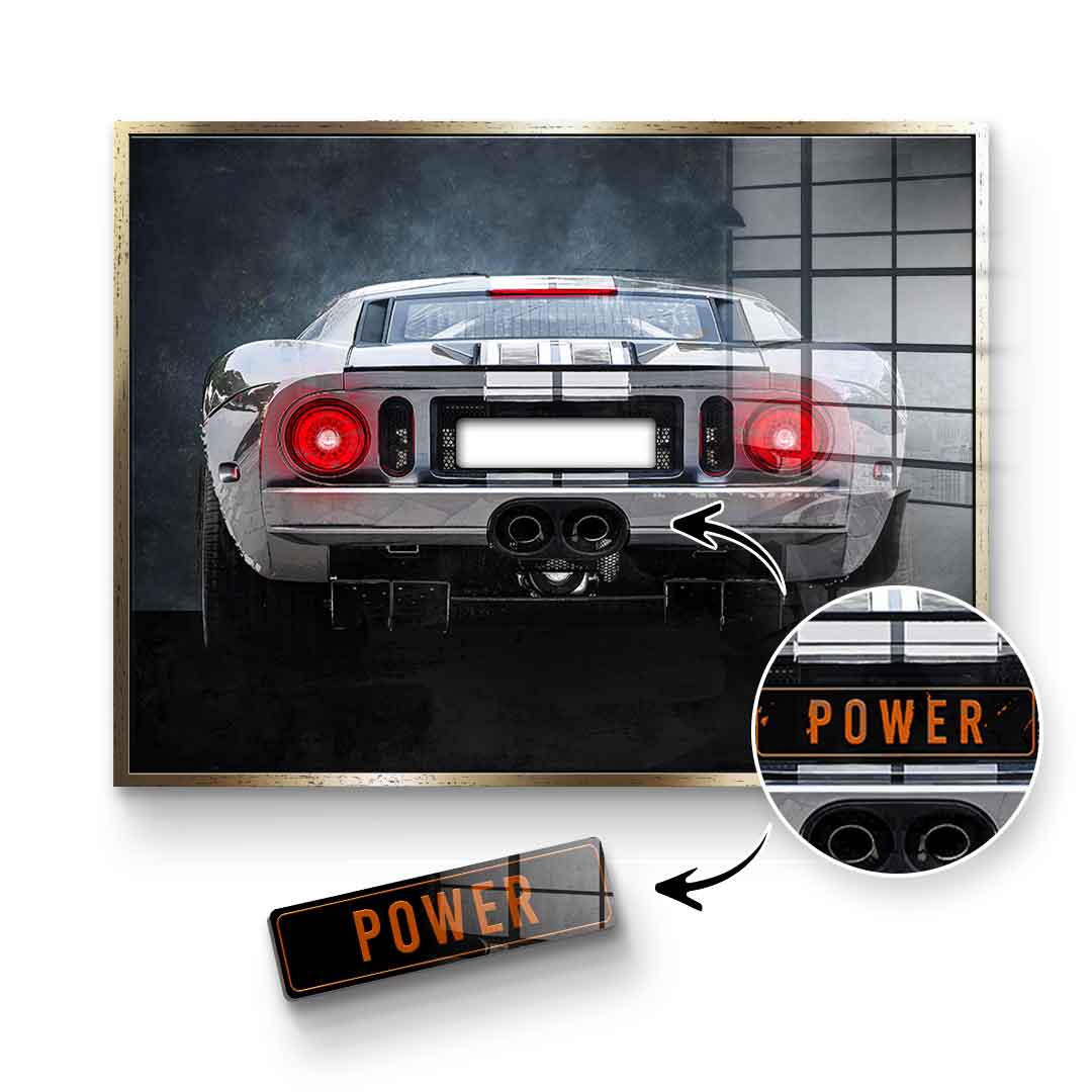 Ford GT Tył – szkło akrylowe