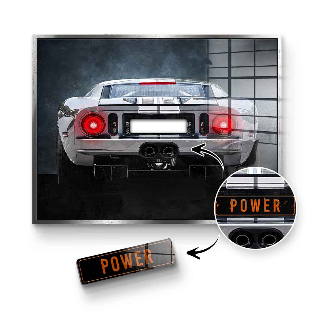 Ford GT Tył – szkło akrylowe