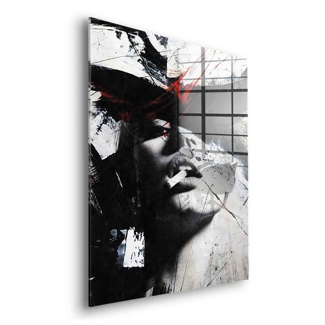DOTCOMCANVAS® Abstract obsession Acrylglasbild – Seitenansicht ohne Rahmen