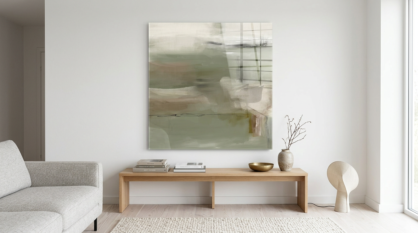 Emerald Whispers Acrylglasbild Banner