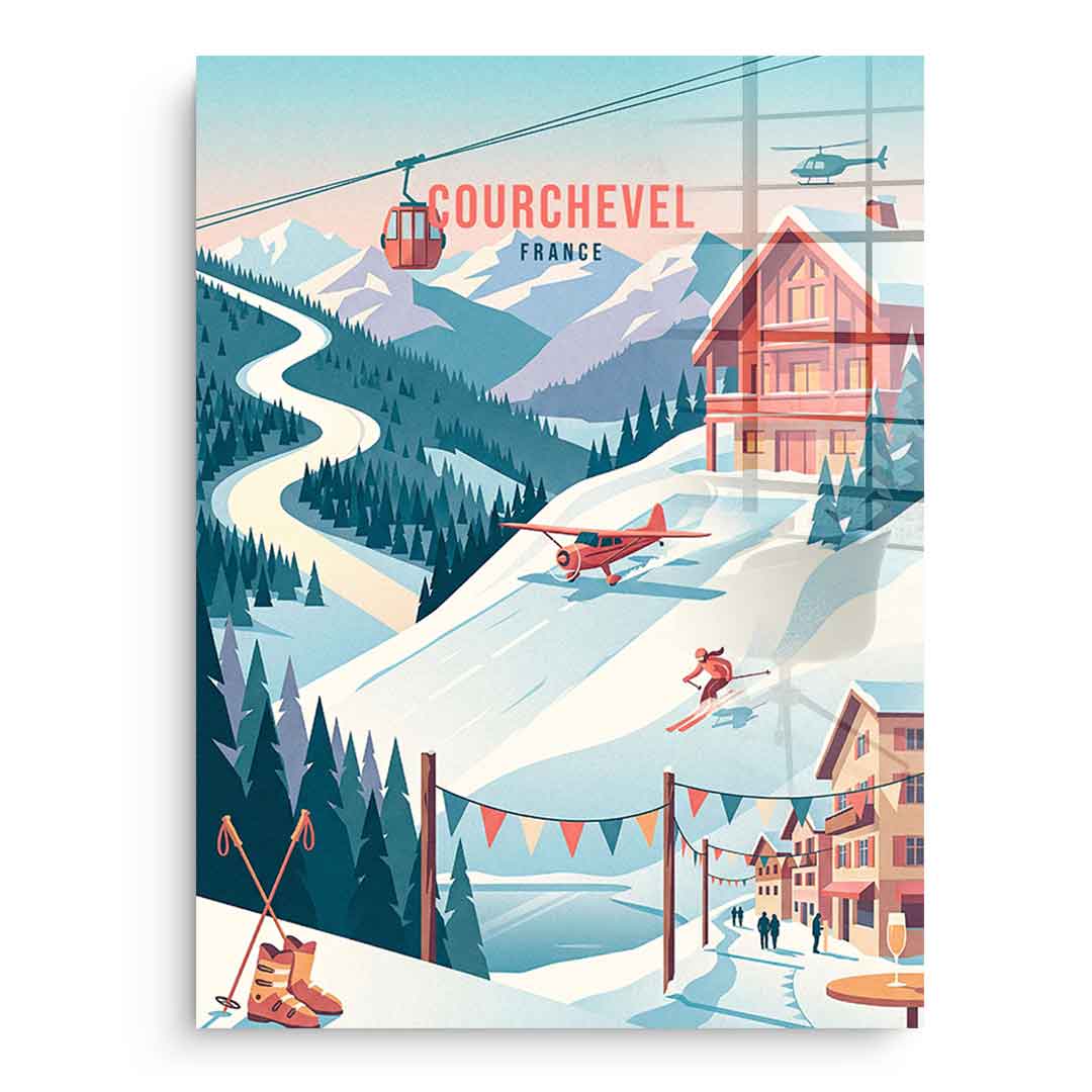 Courchevel Acrylglasbild