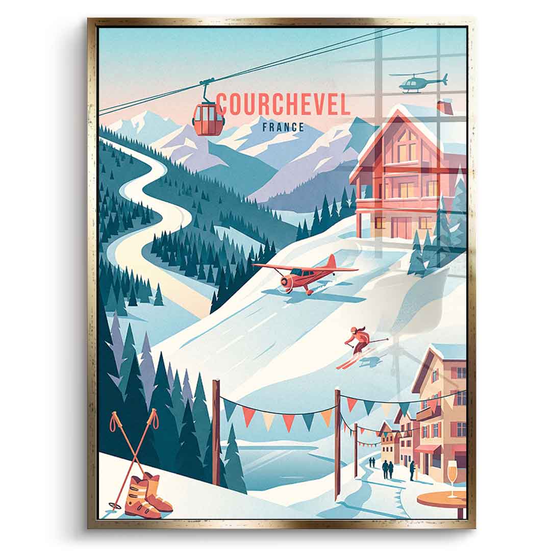 Courchevel Acrylglasbild