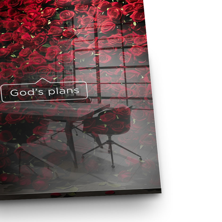 DOTCOMCANVAS Your Plans vs God's Plans Acrylglasbild Echtheitszertifikat