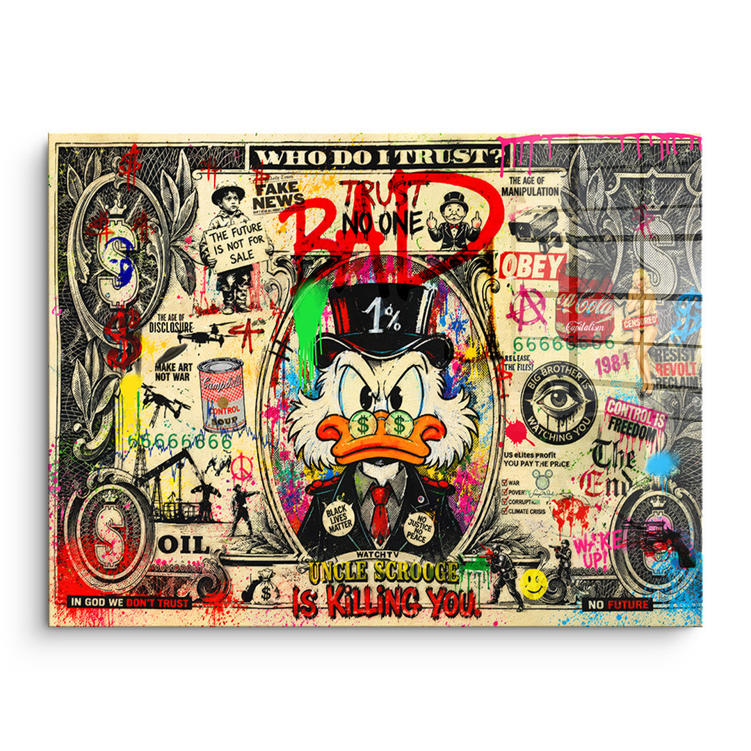 THE FUTURE IS NOT FOR SALE Acrylglasbild Front Ohne Rahmen