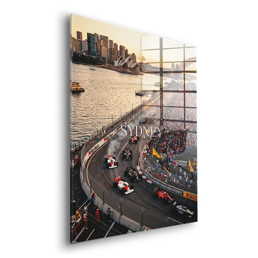 Sydney F1 Acrylglas - Seitenansicht ohne Rahmen