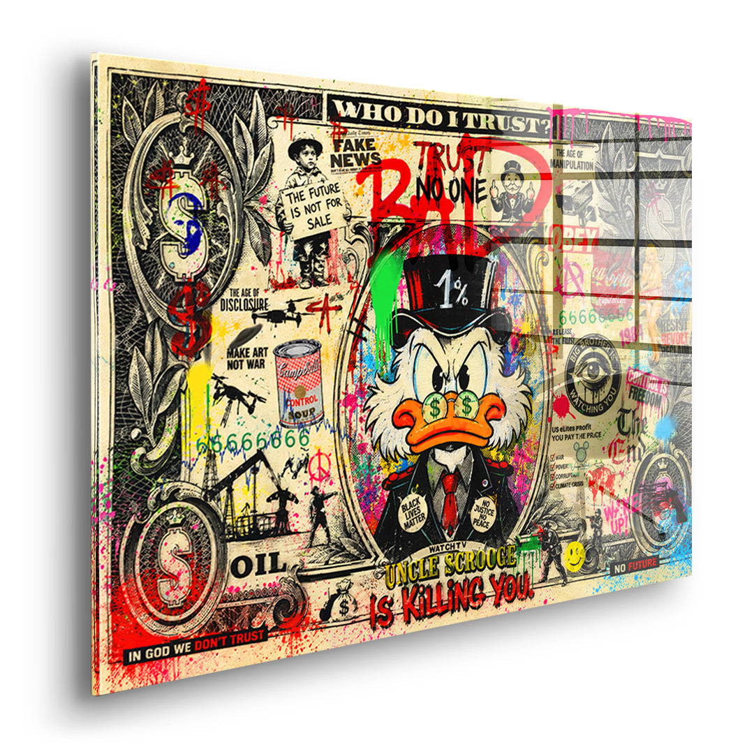 THE FUTURE IS NOT FOR SALE Acrylglasbild Seite Ohne Rahmen