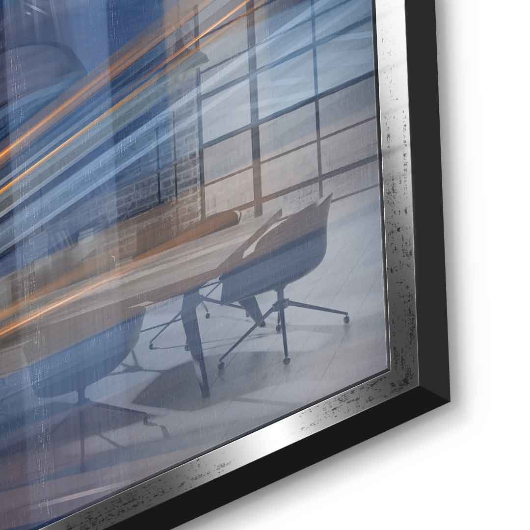 Moving City Glass - Acrylglasbild Detail