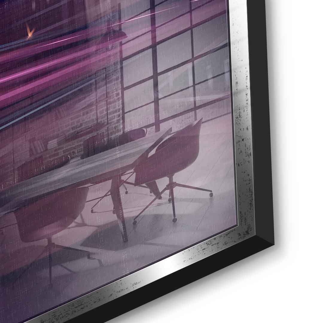 City of Dreams in Grids - Acrylglasbild Detail
