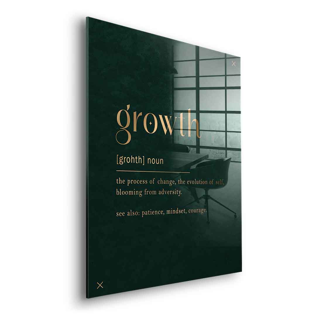 DOTCOMCANVAS Growth Acrylglasbild Ohne Rahmen Seitenansicht